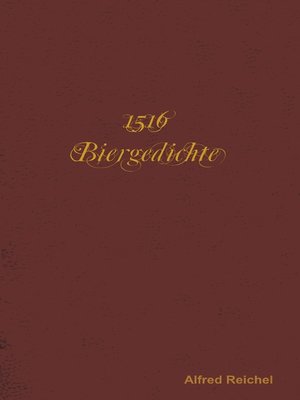 cover image of 1516 Biergedichte
